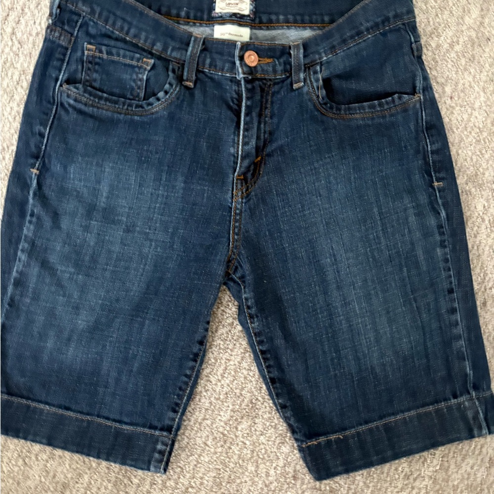 Levi's Classic Blue Denim Bermuda Shorts